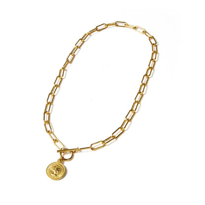 New York Cents Necklace – 18K Gold Triple Plated 