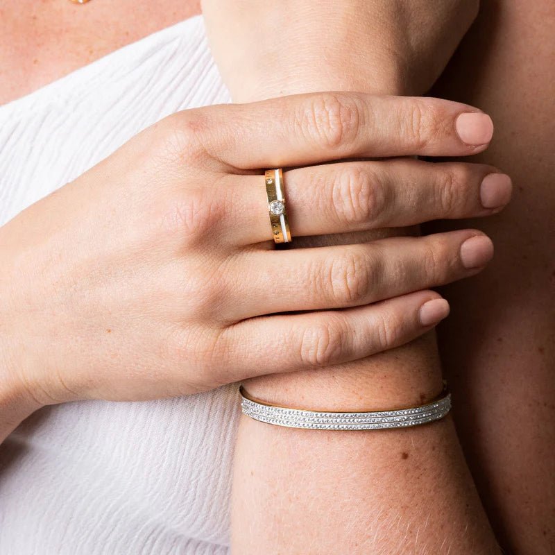 Aurion Luxe Cuff Bracelet – 18K Gold Plated | Rosarat