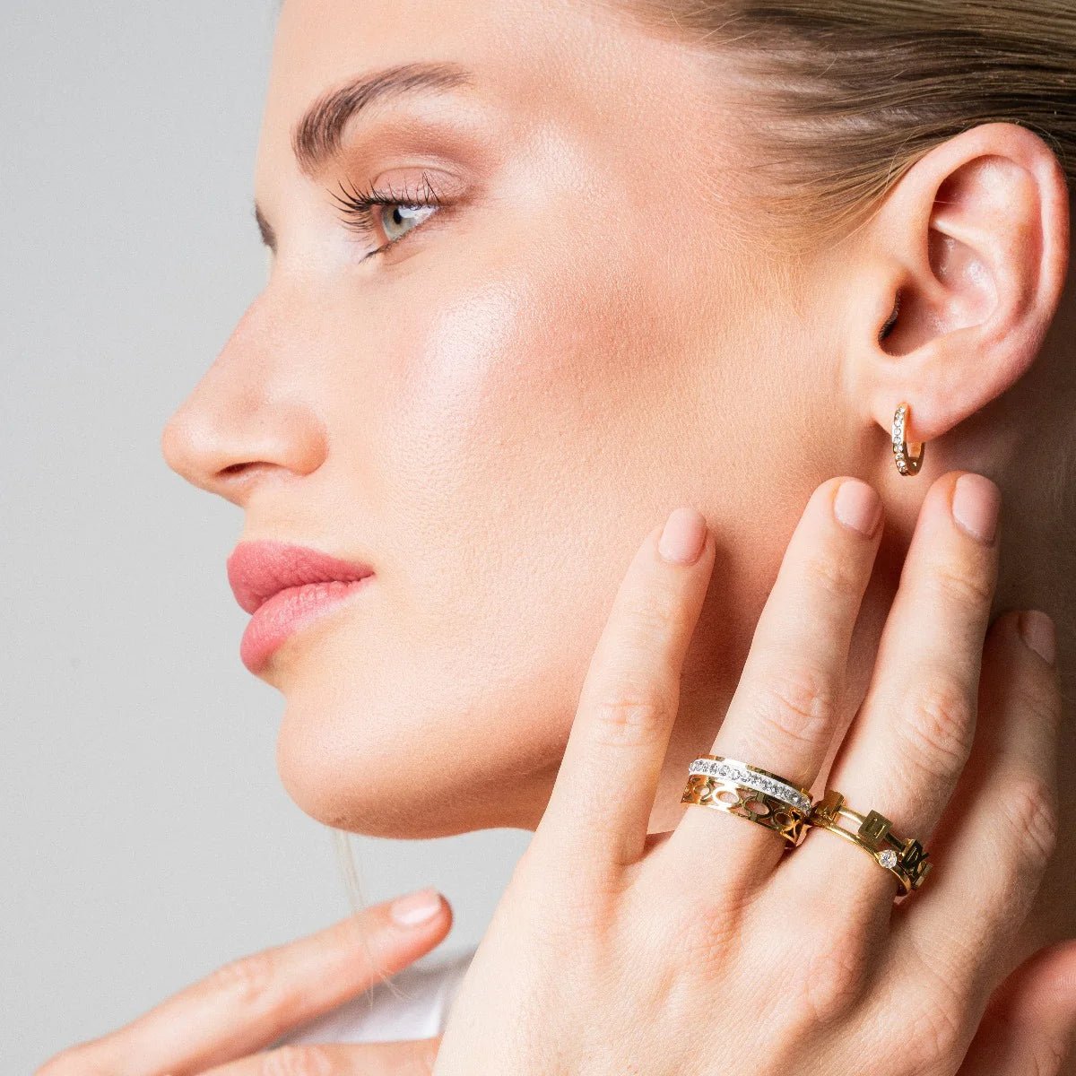 Mosaic Luxe Ring – 18K Gold Plated 