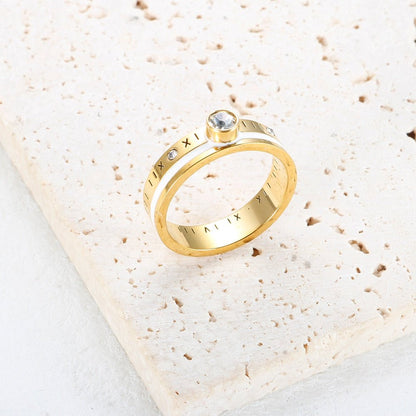 Queen Crystal Ring – 18K Gold Plated